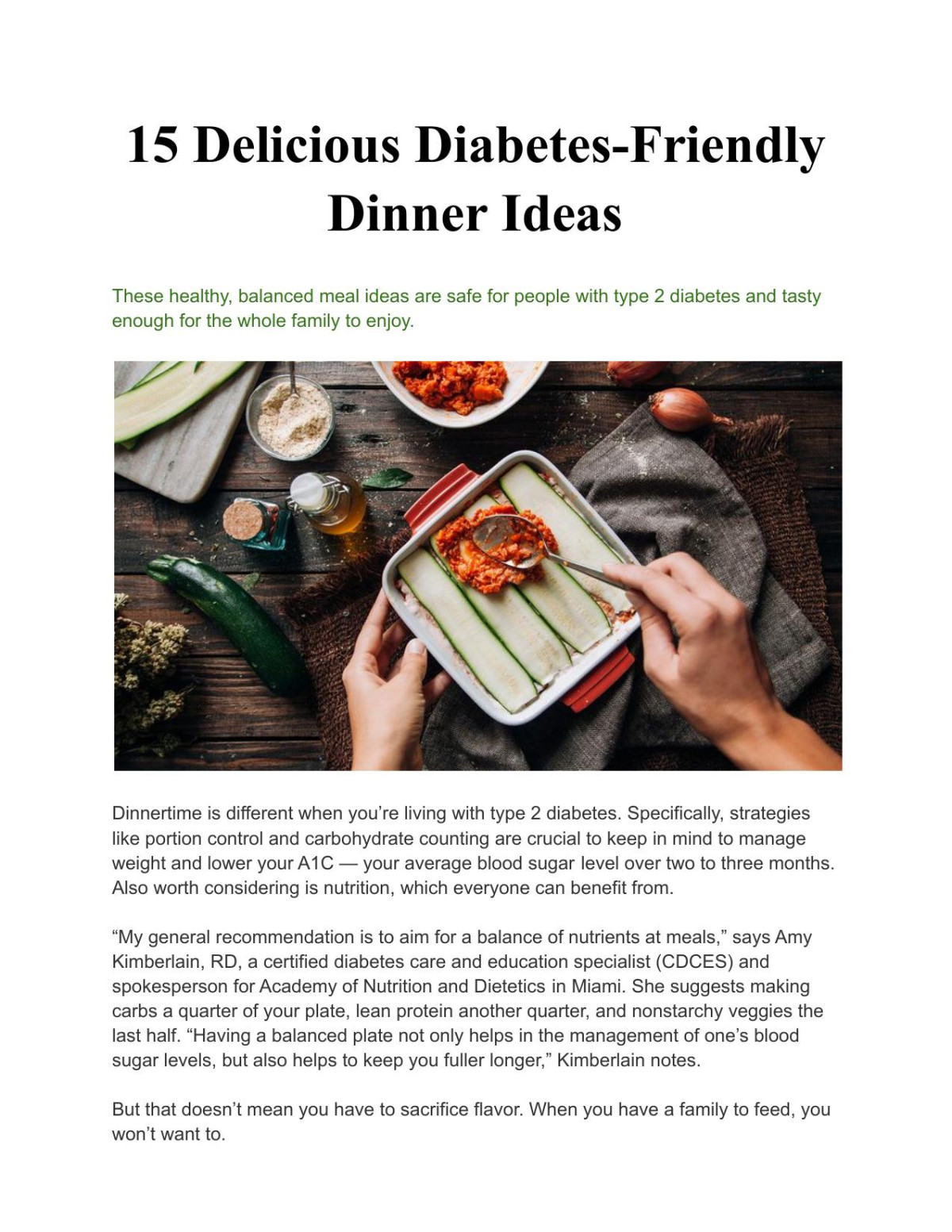15 Delicious Diabetesfriendly Dinner Ideas Guru