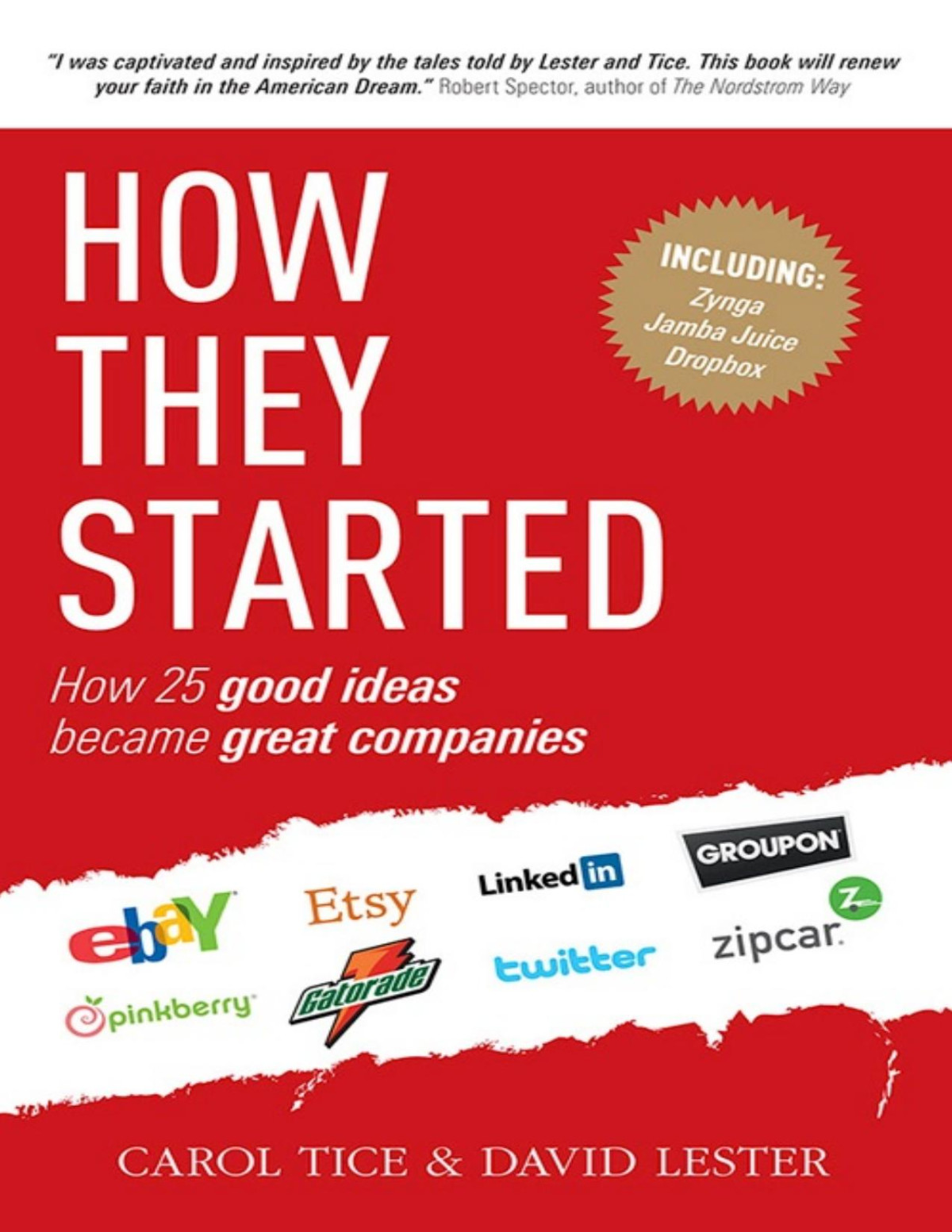 How They Started How 25 Good Ideas Became Great Companies Pdfdrivecom David Lester