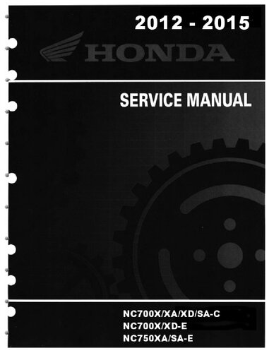Honda 20122015 Nc750x Service Manual Honda