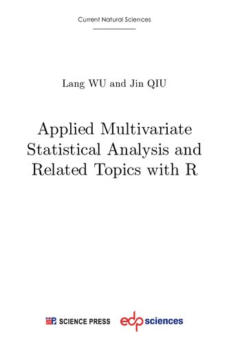Applied Multivariate Statistical Analysis And Related Topics With R Lang Wu Jin Qiu