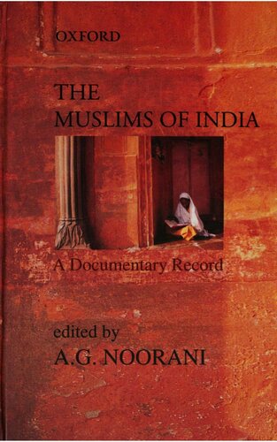 The Muslims Of India Abdul Gafoor Abdul Majeed Noorani