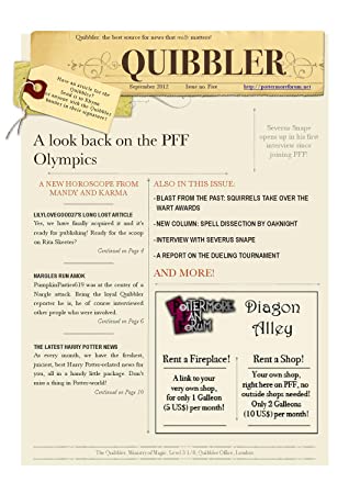 The Pff Quibbler September Edition Ryhnn Collins
