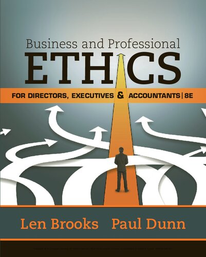 Business And Professional Ethics For Directors Executives And Accountants 8th Edition Len Brooks