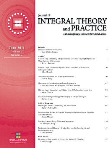 Journal Of Integral Theory And Practice 2011vol 6 No 2 Sean Esbjrnhargens