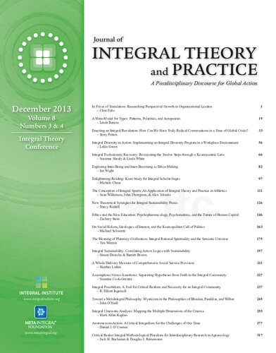 Journal Of Integral Theory And Practice 2013vol 8 No 34 Sean Esbjrnhargens