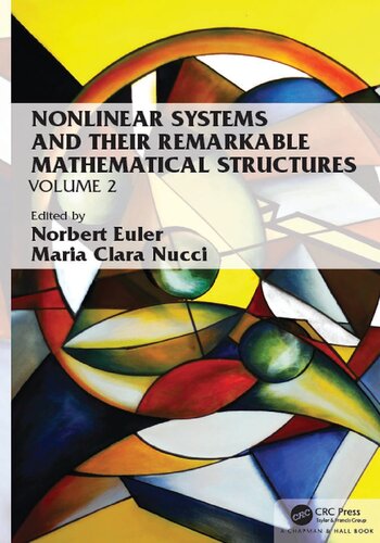Nonlinear Systems And Their Remarkable Mathematical Structures Volume 2 1st Edition Norbert Euler Maria Clara Nucci