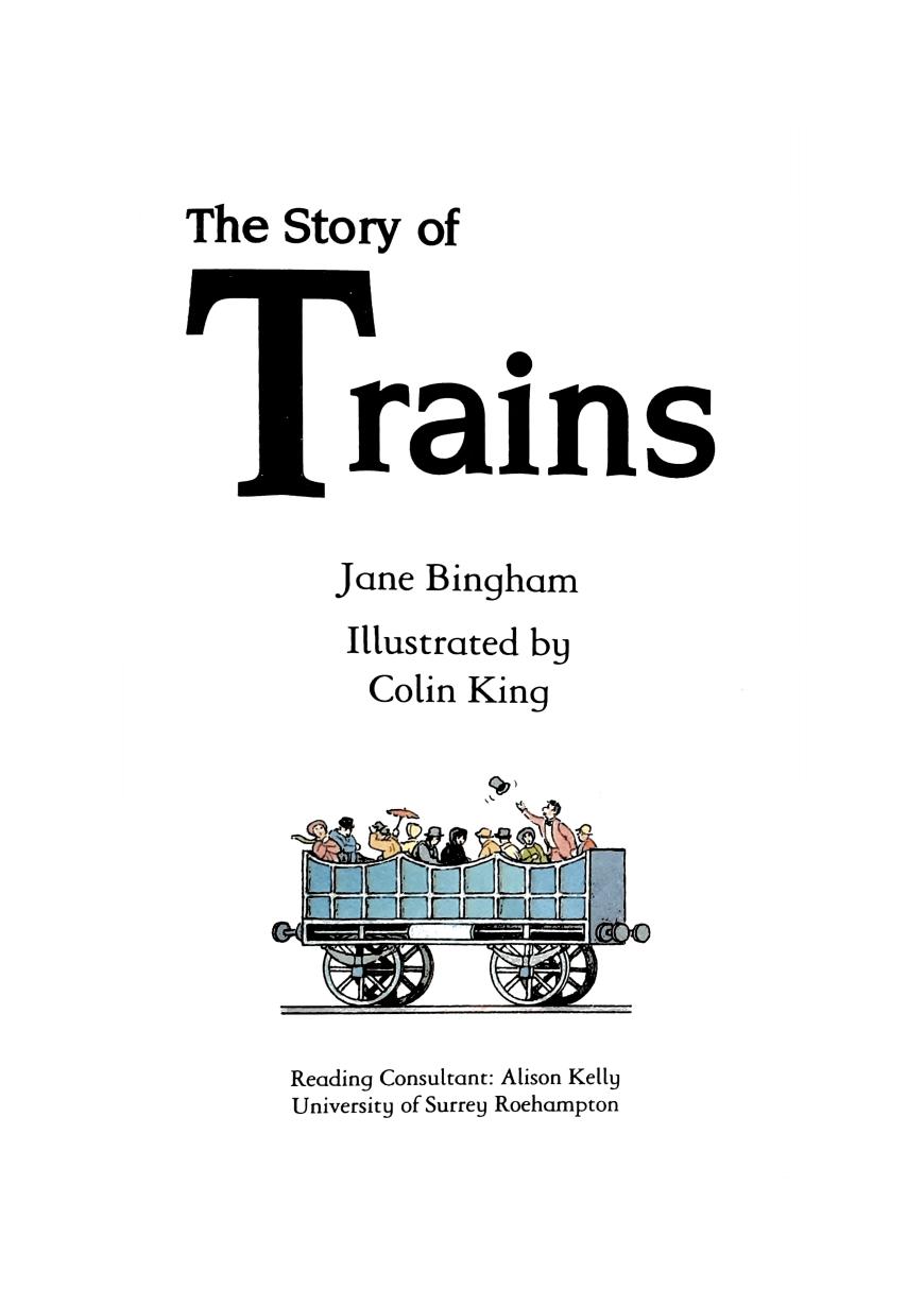 The Story Of Trains Jane Bingham Colin King