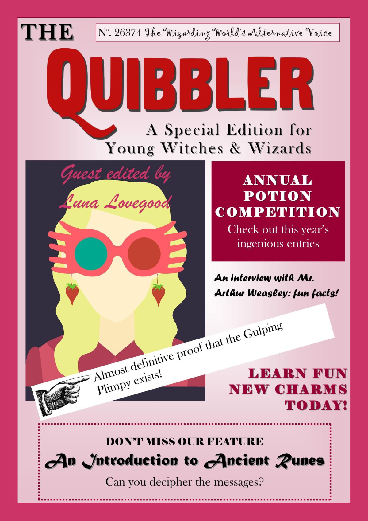Quibbler A Special Edition For Young Witches Wizard Kharbour