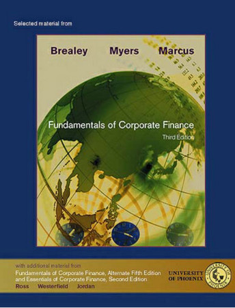 Selected Material From Fundamentals Of Corporate Finance Third Edition Richard A Brealey