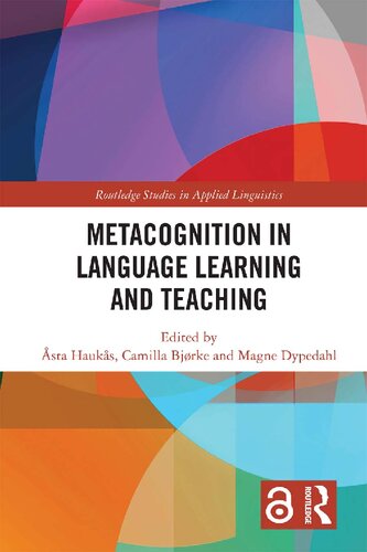 Metacognition In Language Learning And Teaching 1st Edition Sta Hauks Editor