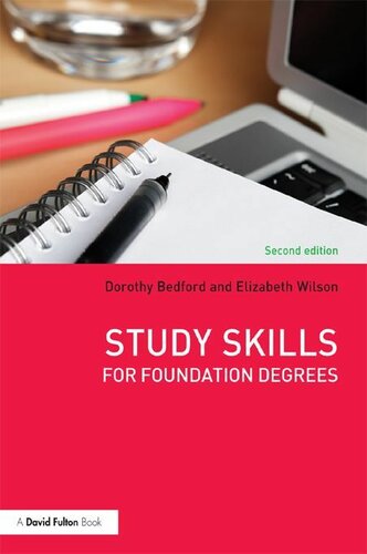 Study Skills For Foundation Degrees 2nd Edition Bedford Dorothy Wilson