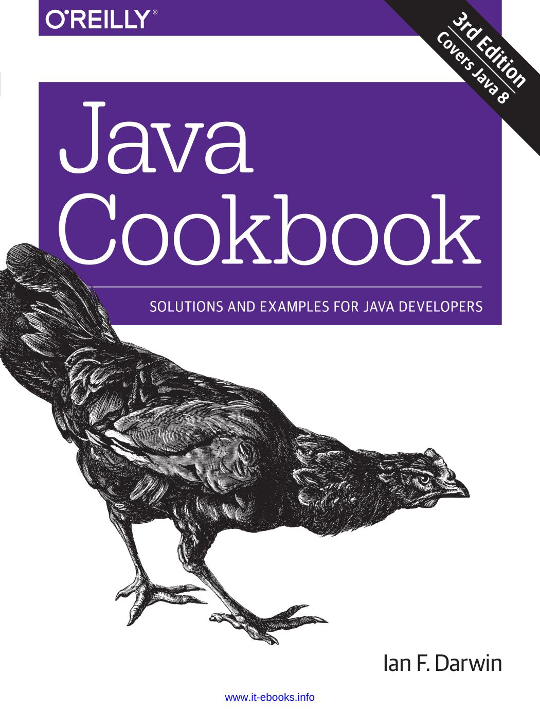 Java Cookbook 3rd Edition Ian F Darwin