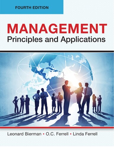 Management Principles And Applications Fourth Edition 4th Edition Leonard Bierman