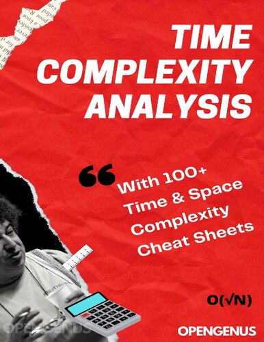 Time Complexity Analysis 1st Edition Aditya Chatterjee Ue Kiao