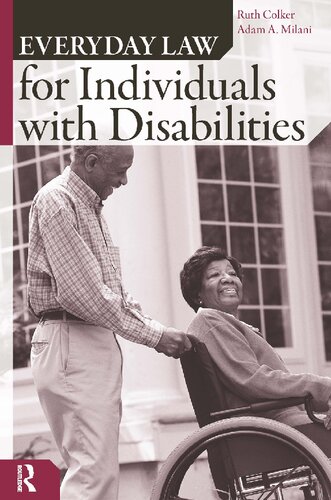 Everyday Law For Individuals With Disabilities 1st Edition Ruth Colker Adam Milani