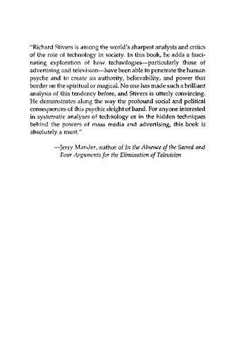 Technology As Magic The Triumph Of The Irrational Peter Mr Stirk