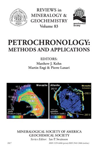 Petrochronology Matthew J Kohn Martin Engi Pierre Lanari Ian P Swainson