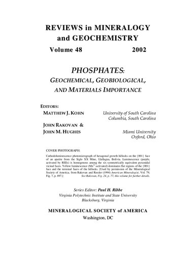 Phosphates Geochemical Geobiological And Materials Importance Matthew J Kohn