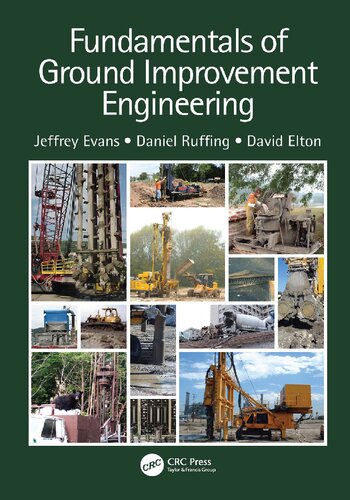 Fundamentals Of Ground Improvement Engineering 1st Edition Jeffrey Evans