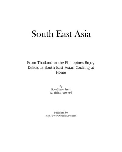 South East Asia 2nd Edition Booksumo Press