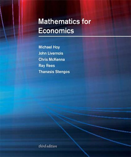 Mathematics For Economics Third Edition The Mit Press 3rd Edition Michael Hoy
