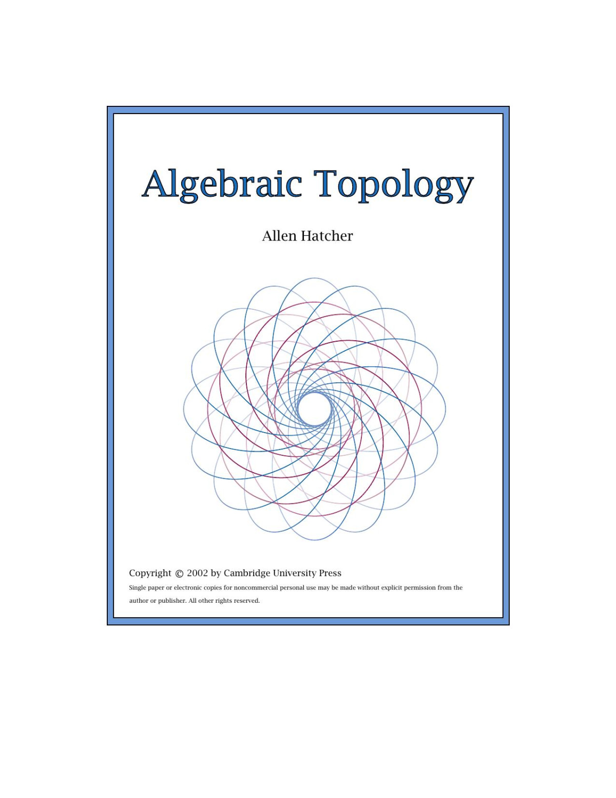 Algebraic Topology Allen Hatcher
