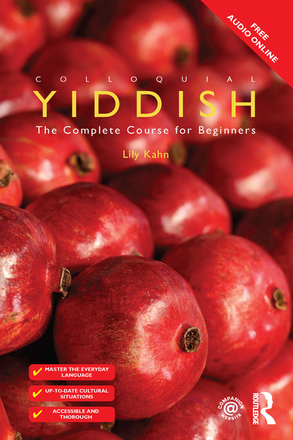 Colloquial Yiddish Lily Kahn