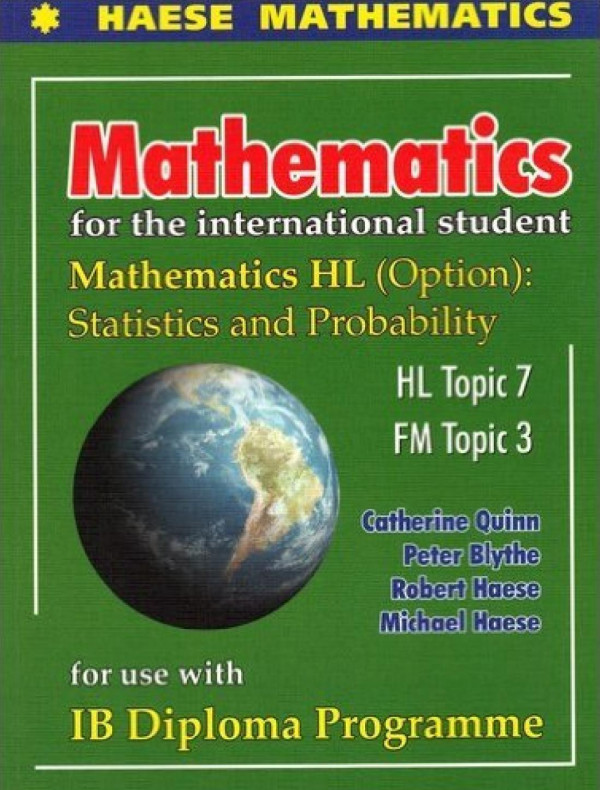 Mathematics Mathematics Hl Option Statistics And Probability 1st Edition Catherine Quinn