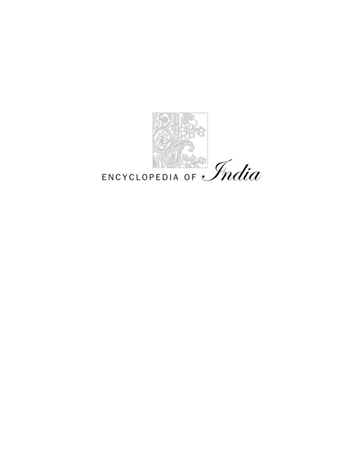 Encyclopedia Of India 1st Edition Stanley A Wolpert
