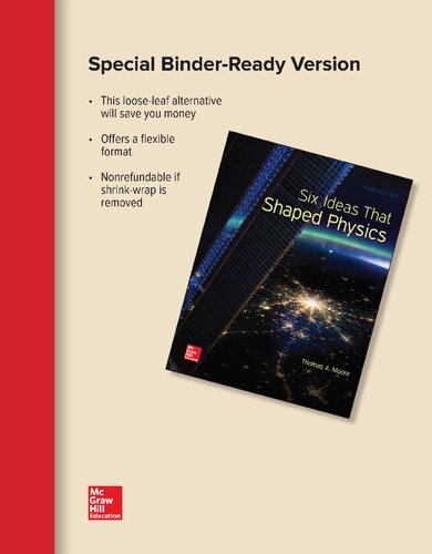 Six Ideas That Shaped Physics All Units 3rd Edition Thomas A Moore