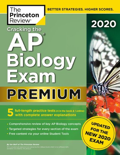 Cracking The Ap Biology Exam 2020 Premium Edition 5 Practice Tests Princeton Review