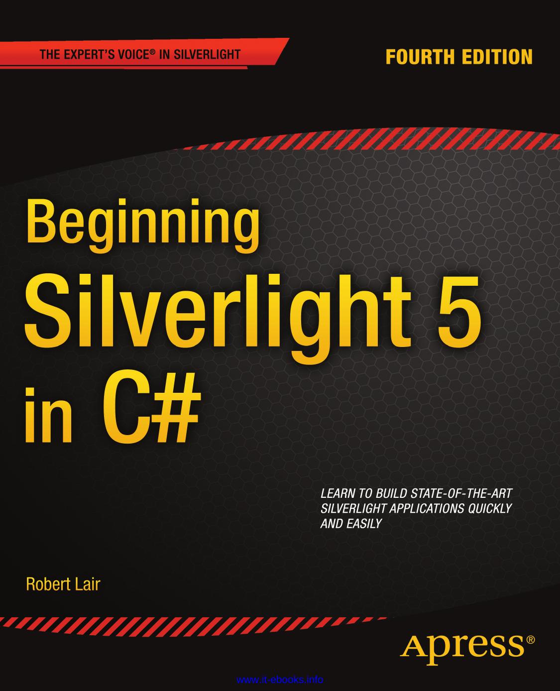 Beginning Silverlight 5 In C 4th Edition Robert Lair