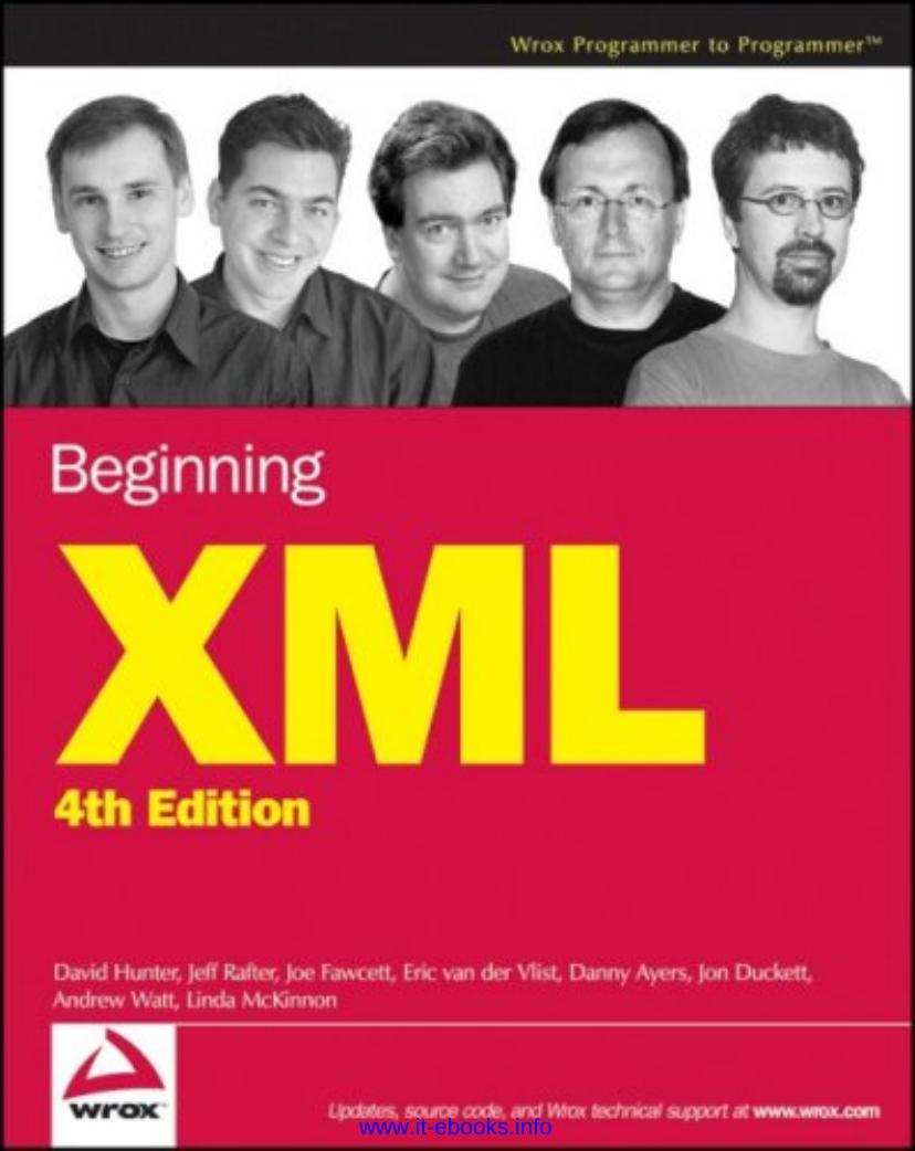 Beginning Xml 4th Edition 4th Edition David Hunter Et Al