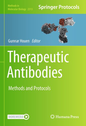 Therapeutic Antibodies Methods And Protocols 1st Edition Gunnar Houen