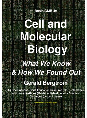 Basic Cell And Molecular Biology 4e 4th Edition Bergtrom Gerald