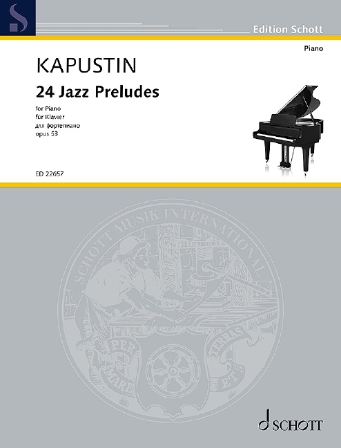 24 Jazz Preludes Op 53 For Piano 1988 Authorized Edition Nikolai Kapustin