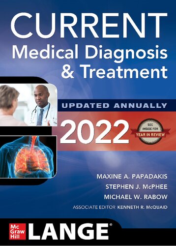 Current Medical Diagnosis And Treatment 2022 61th Edition Maxine A Papadakis