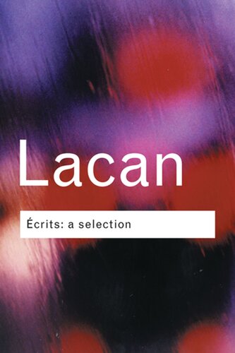 Ecrits A Selection 1st Edition Jacques Lacan Alan Sheridan