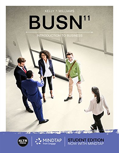 Busn With Mindtap Business 1 Term 6 Months Printed Access Card 11th Edition Kelly