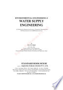 Water Supply Engineering Volume 1 6th Dr Pn Modi