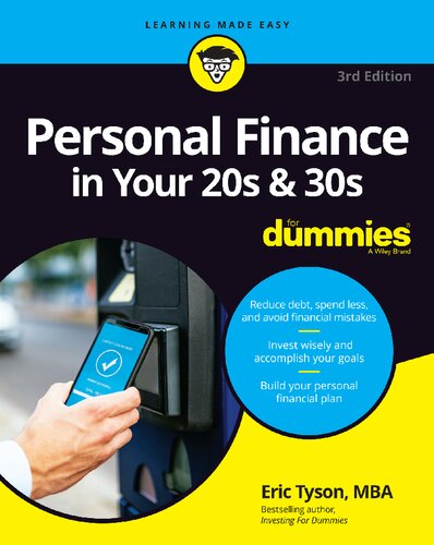 Personal Finance In Your 20s 30s For Dummies For Dummies Business Personal Finance 3rd Edition Eric Tyson