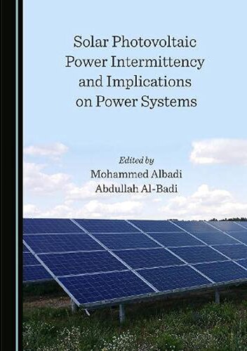 Solar Photovoltaic Power Intermittency And Implications On Power Systems 1st Edition Coll