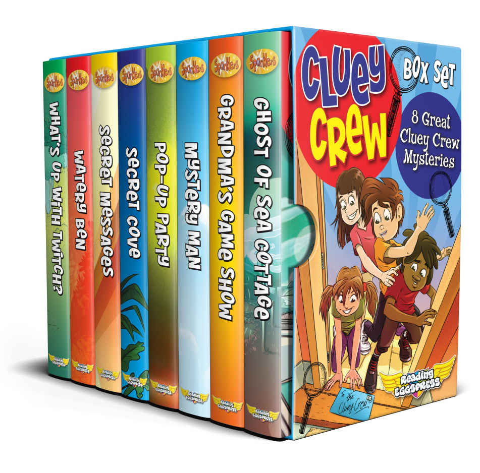 Cluey Crew Box Set 8 Great Cluey Crew Mysteries Lisa Thompson Reading Eggs