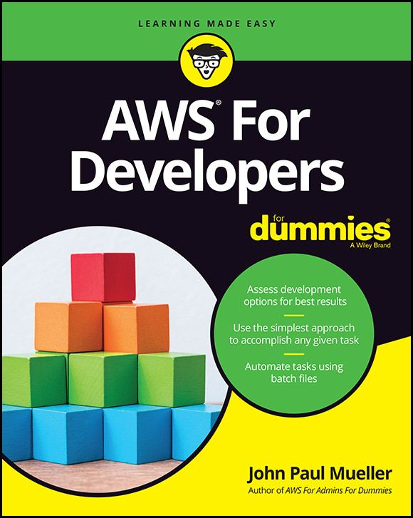 Aws For Developers For Dummies 1st Edition John Paul Mueller