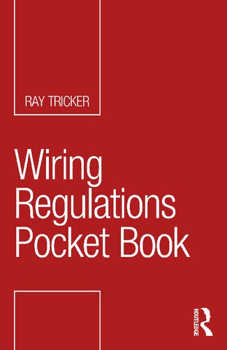 Wiring Regulations Pocket Book 1st Edition Tricker Ray