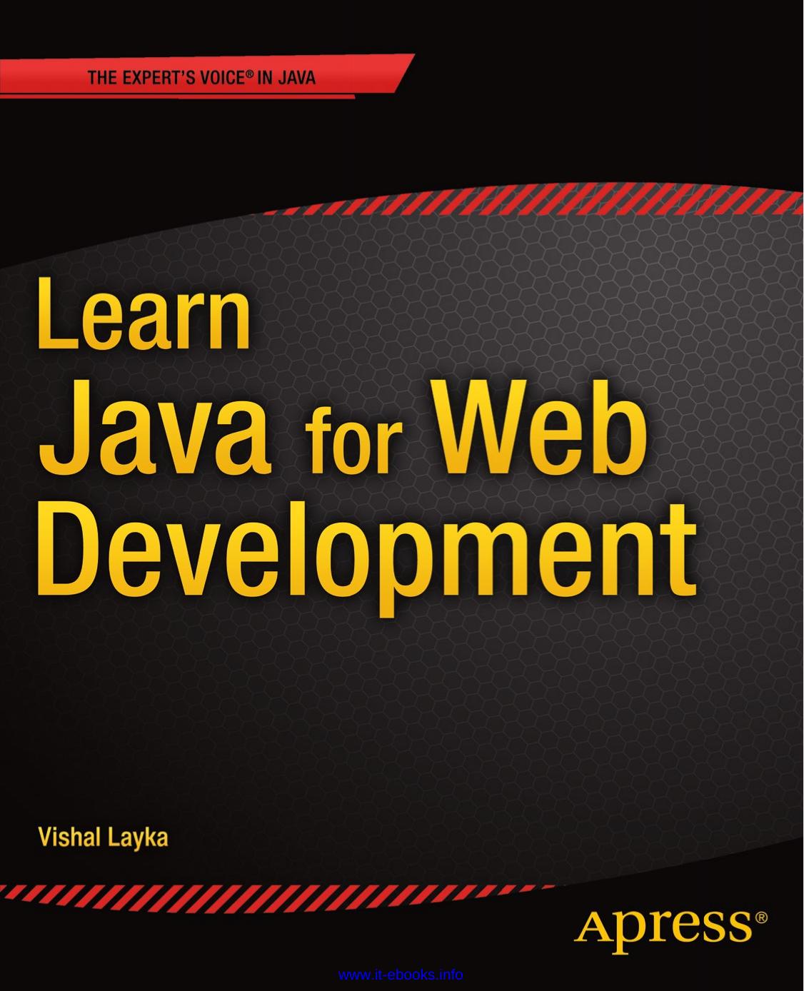 Learn Java For Web Development 1st Edition Vishal Layka