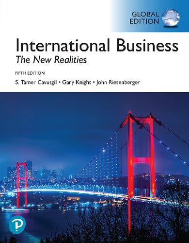 International Business The New Realities Global Edition 5th Edition Cavusgil