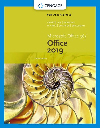 New Perspectives Microsoft Office 365 Office 2019 Introductory Mindtap Course List 1st Edition Carey