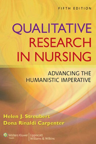 Qualitative Research In Nursing 5th Edition Helen Streubert Speziale