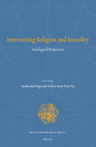 Intersecting Religion And Sexuality Sociological Perspectives Sarahjane Page